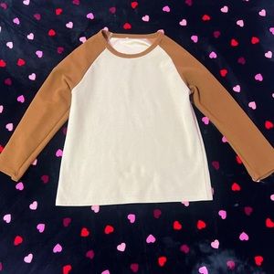 y2k tan long sleeve